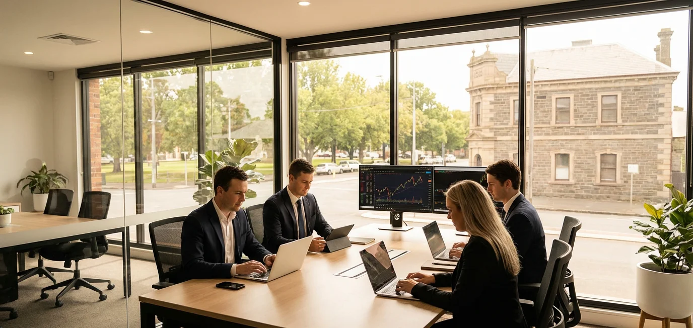 Ballarat mortgage broker meeting with clients